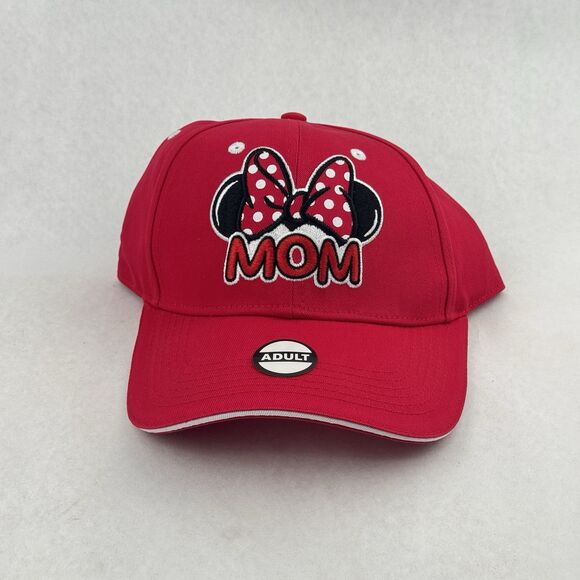 Disney MOM Embroidered Minnie Mouse Ears Baseball Cap White One Size New - Picture 8 of 8